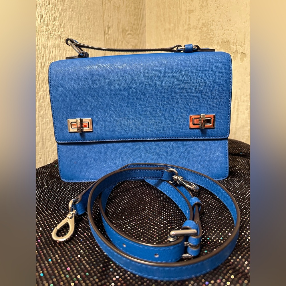 Henri Bendel RARE Blue SuperStar Bag w/ Star Charm - Picture 11 of 12